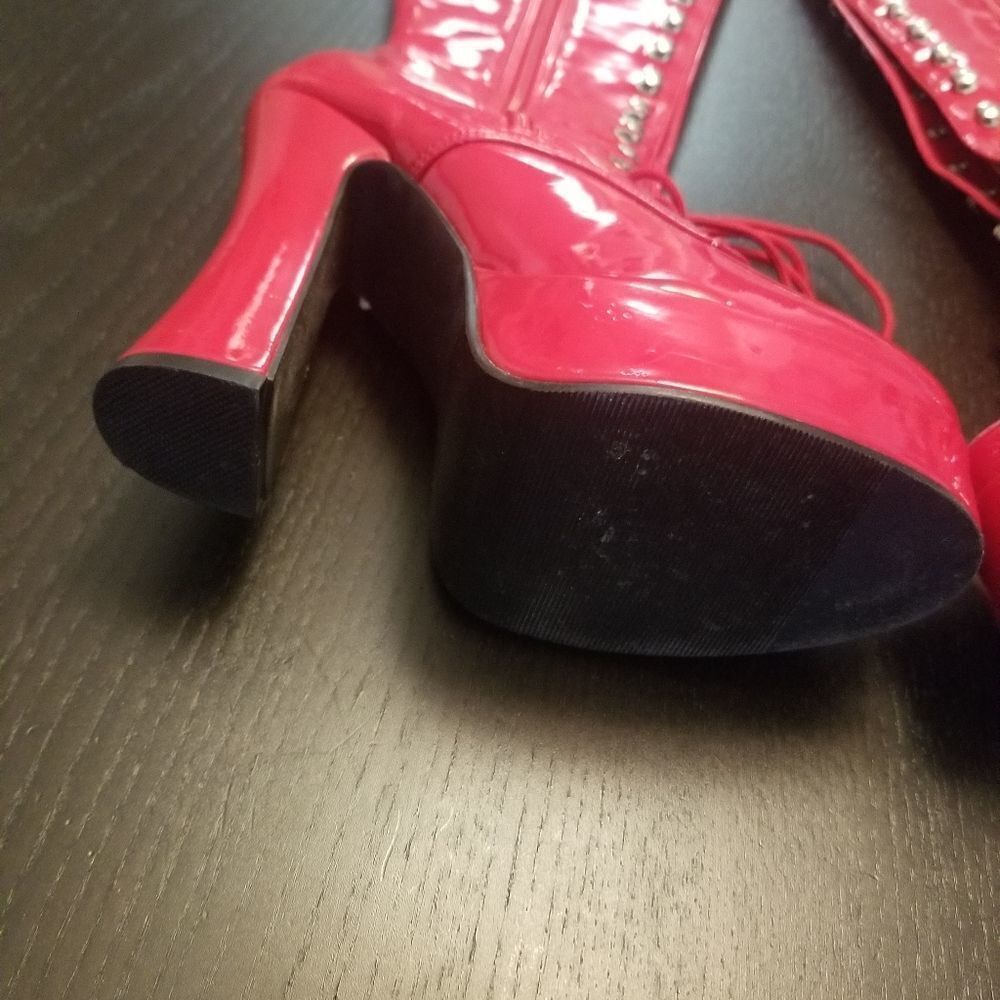 PLEASER EXOTIC WOMENS BOOTS SIZE 5 - Picture 4 of 8